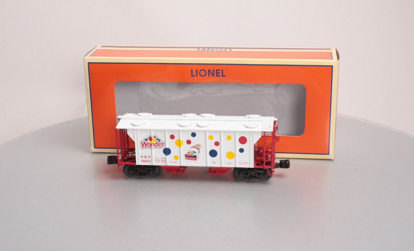 Lionel 6-58521 O Railroad Museum Of Long Island Wonder Bread Hopper #58521 NIB