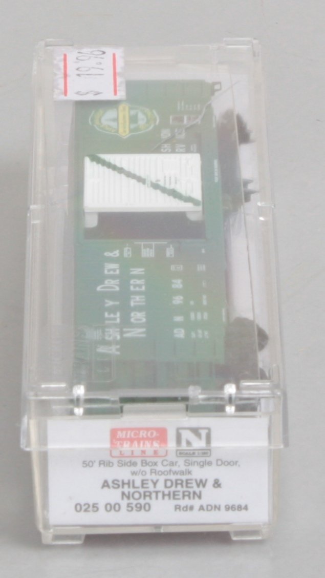 Micro-Trains 02500590 N Ashley, Drew & Northern 50' SD Rib Side Boxcar #9684