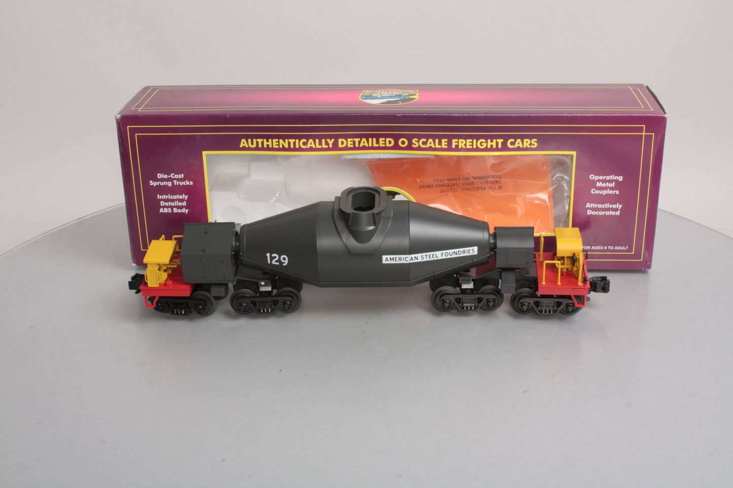 MTH 20-98314 O American Steel Foundries Hot Metal Car #129 NIB