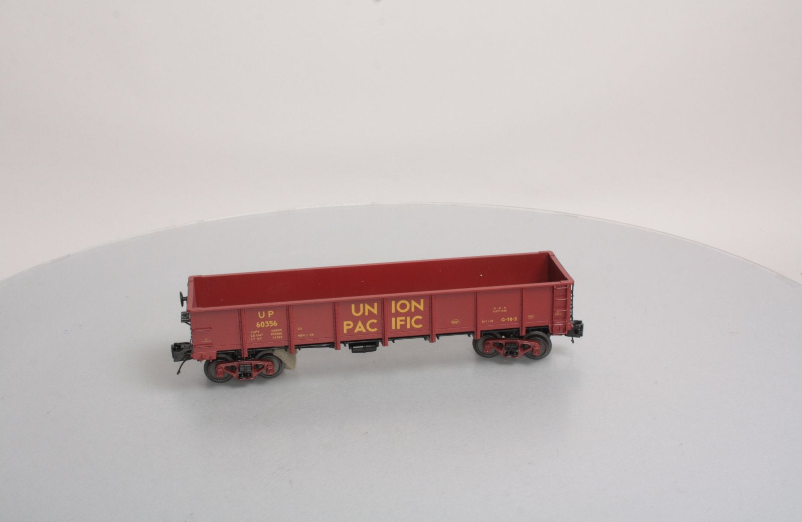 MTH 20-98935 O Gauge Union Pacific 55 Ton All Steel Drop-Bottom Gondola #60356