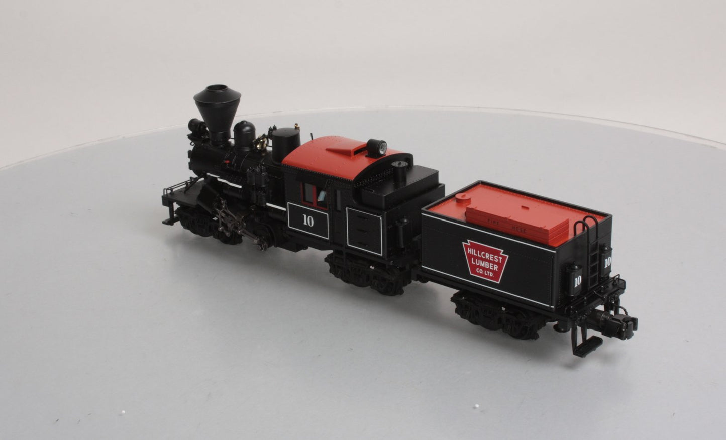 MTH 20-3039-1 O Gauge Hill Crest Lumber Co. Climax Logging Locomotive #10 w/PS2 EX/Box