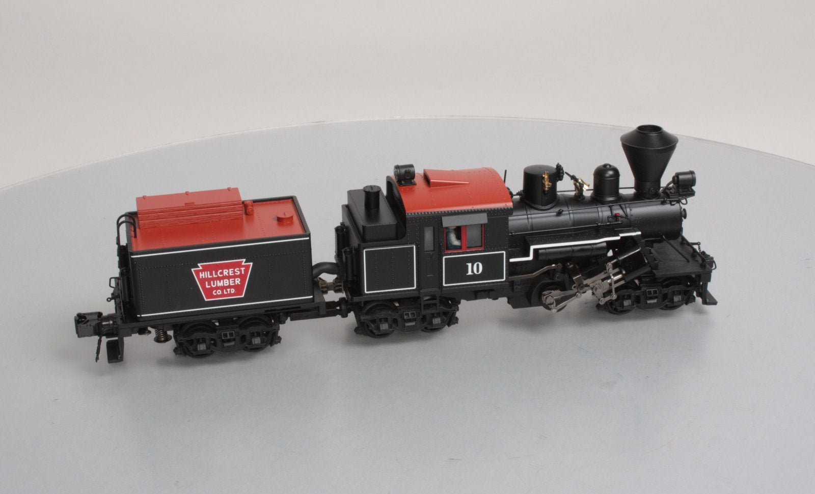 MTH 20-3039-1 O Gauge Hill Crest Lumber Co. Climax Logging Locomotive #10 w/PS2 EX/Box