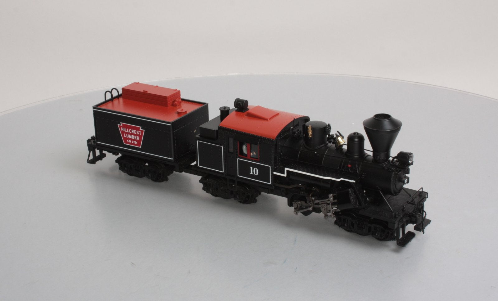 MTH 20-3039-1 O Gauge Hill Crest Lumber Co. Climax Logging Locomotive #10 w/PS2 EX/Box