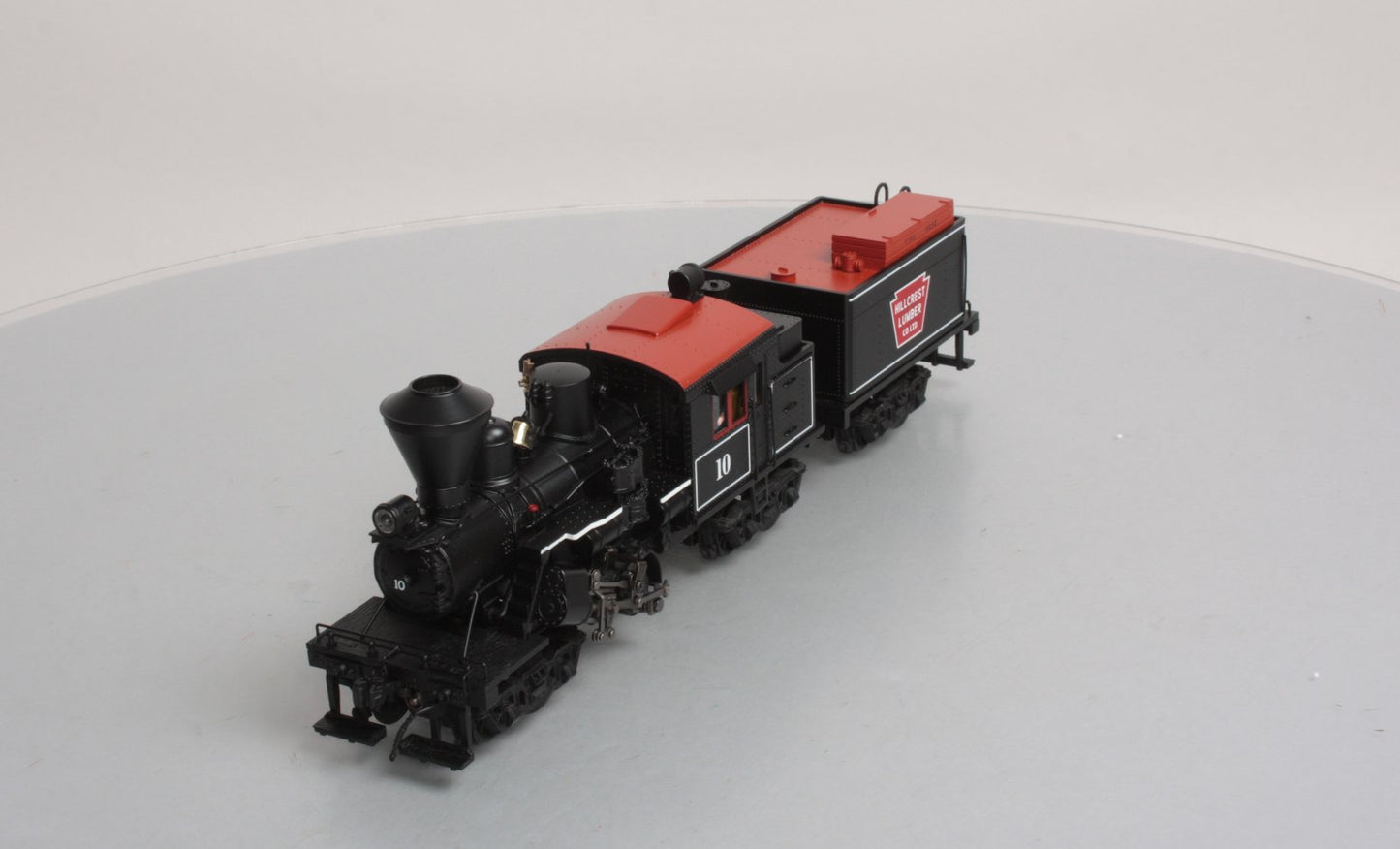 MTH 20-3039-1 O Gauge Hill Crest Lumber Co. Climax Logging Locomotive #10 w/PS2 EX/Box