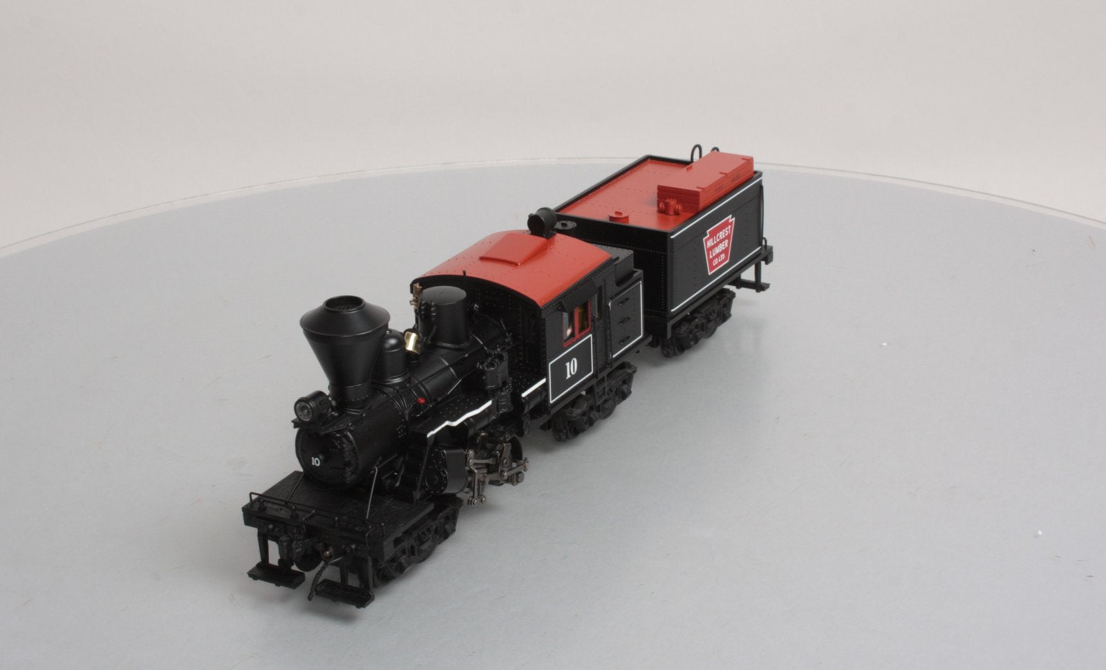 MTH 20-3039-1 O Gauge Hill Crest Lumber Co. Climax Logging Locomotive #10 w/PS2 EX/Box