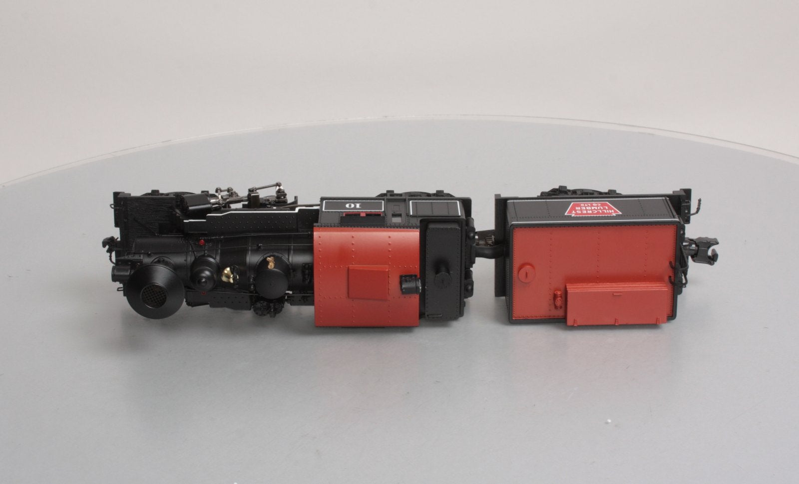 MTH 20-3039-1 O Gauge Hill Crest Lumber Co. Climax Logging Locomotive #10 w/PS2 EX/Box