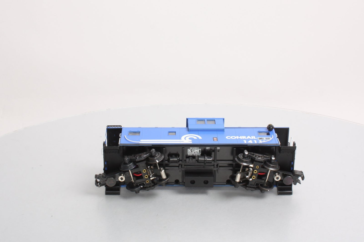 K-Line K613-1411 O Gauge Conrail Bay Window Illuminated Caboose #1411 LN/Box