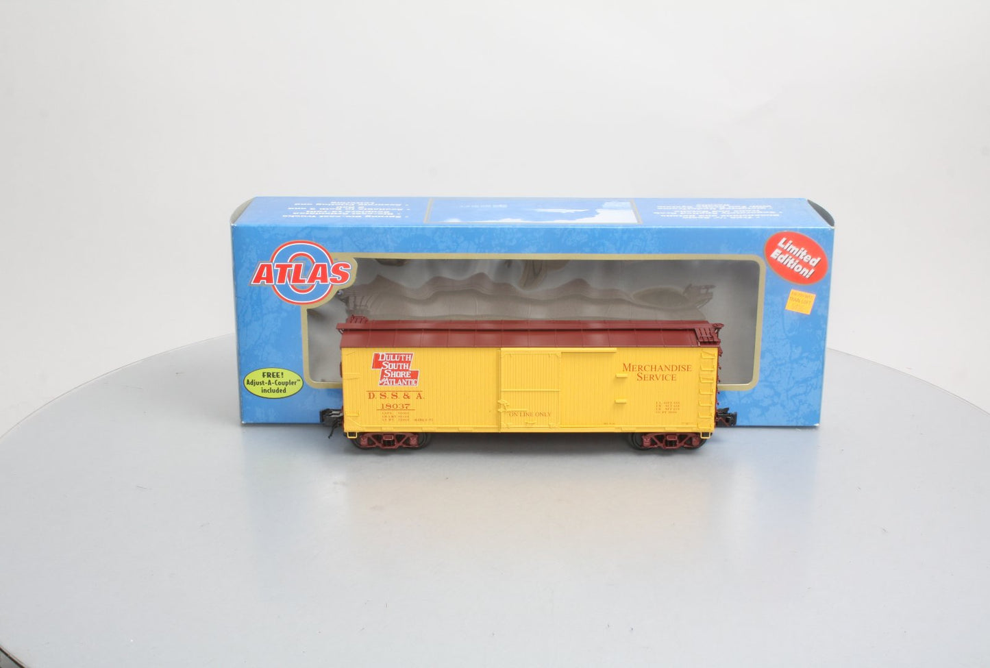Atlas 8320-1 O Gauge DSS&A USRA Double-Sheathed Boxcar #18037 (3-Rail) LN/Box