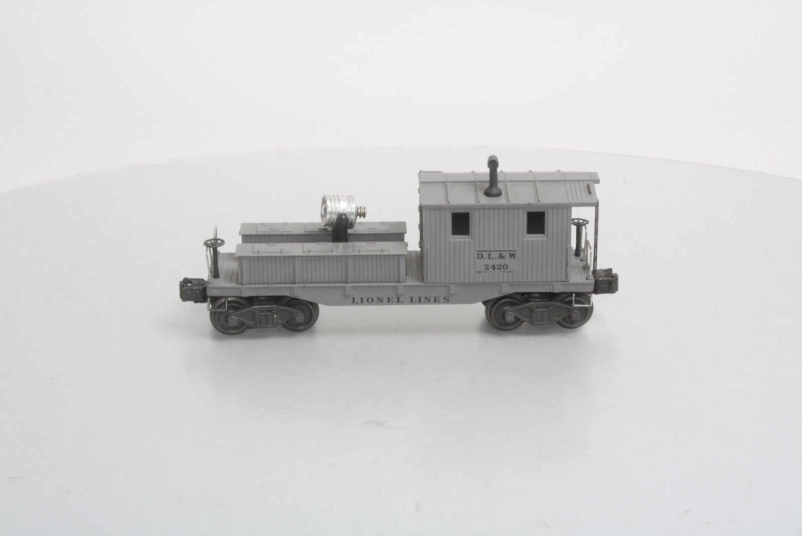 Lionel 2420 Vintage O D&LW Variation C  Searchlight Wrecking Car w/Stake Marks