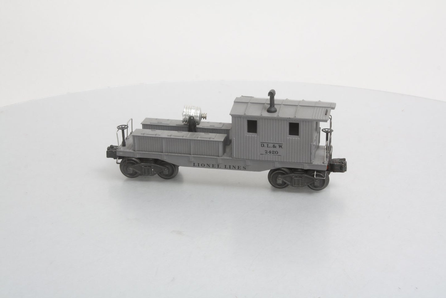 Lionel 2420 Vintage O D&LW Variation C  Searchlight Wrecking Car w/Stake Marks