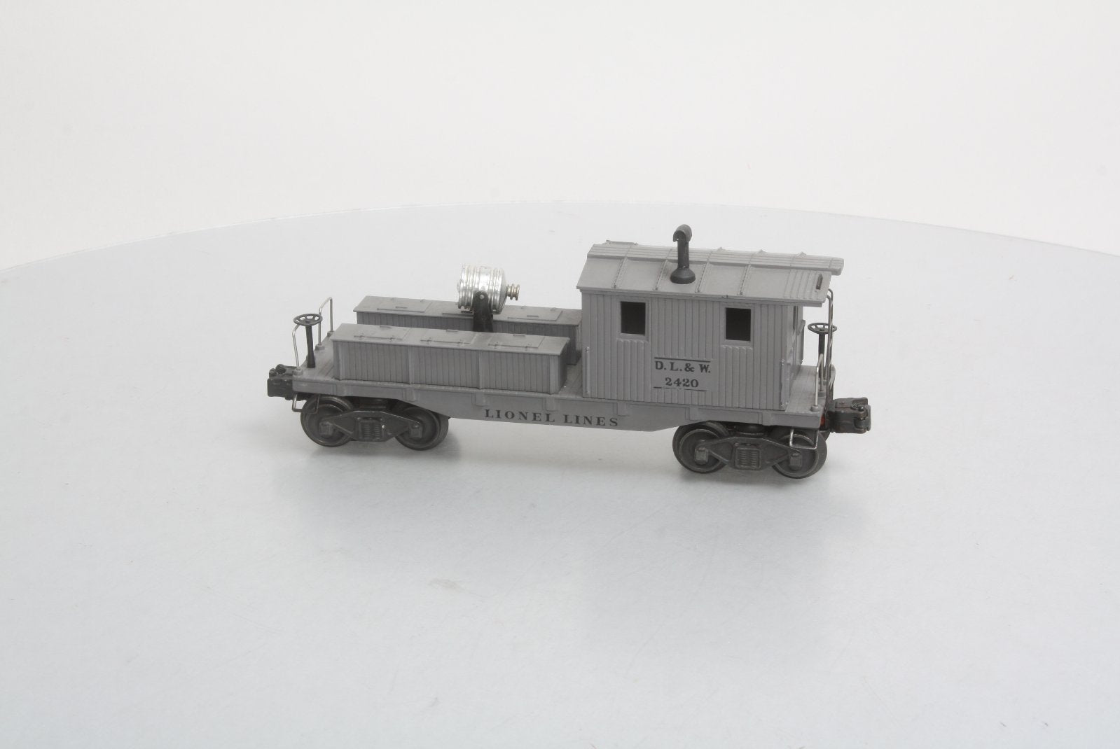 Lionel 2420 Vintage O D&LW Variation C  Searchlight Wrecking Car w/Stake Marks