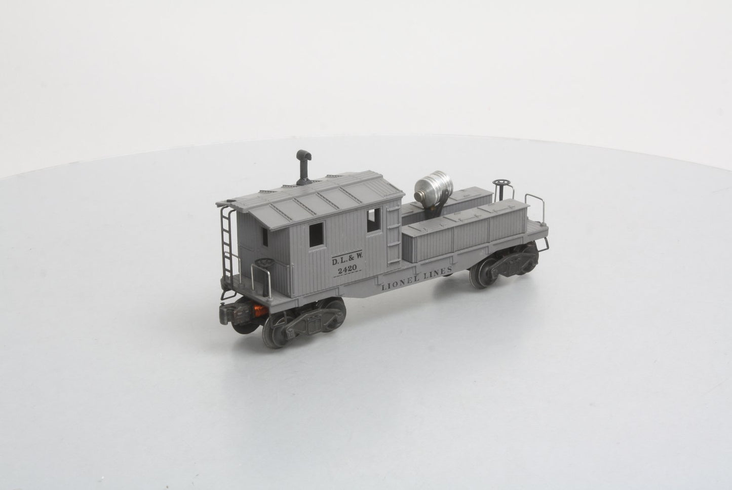 Lionel 2420 Vintage O D&LW Variation C  Searchlight Wrecking Car w/Stake Marks