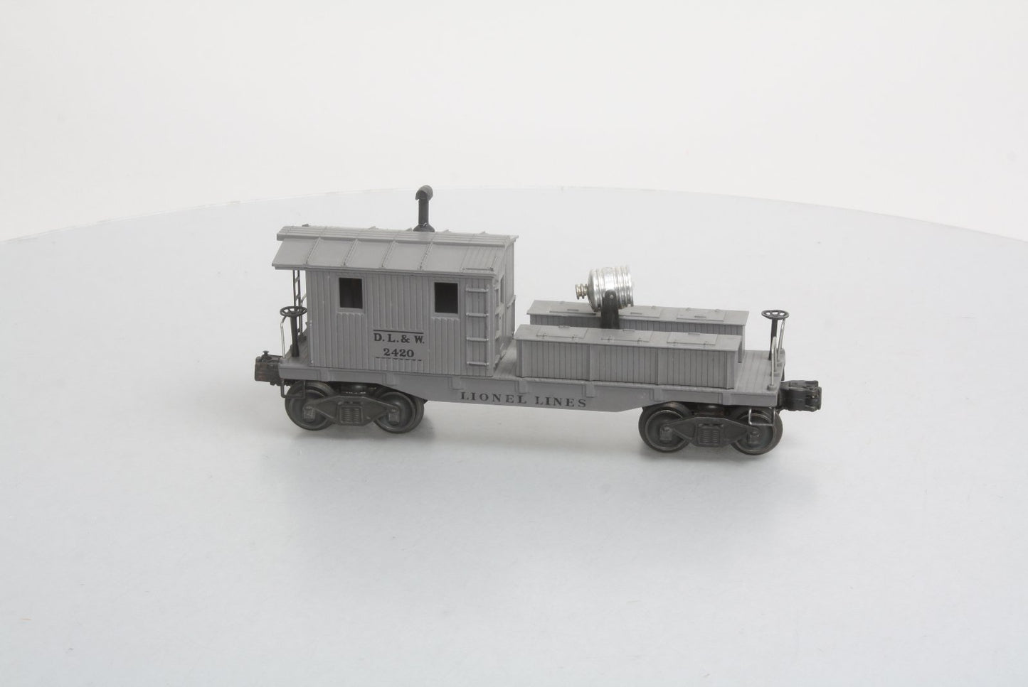 Lionel 2420 Vintage O D&LW Variation C  Searchlight Wrecking Car w/Stake Marks
