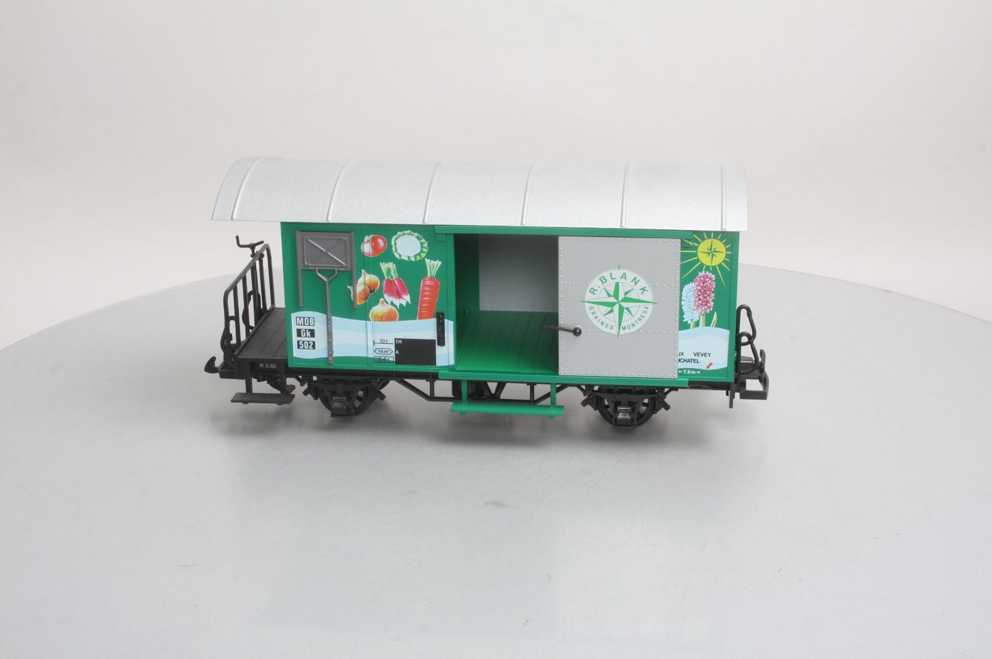 LGB 4128 G Scale R. Blank Graines End Car LN/Box
