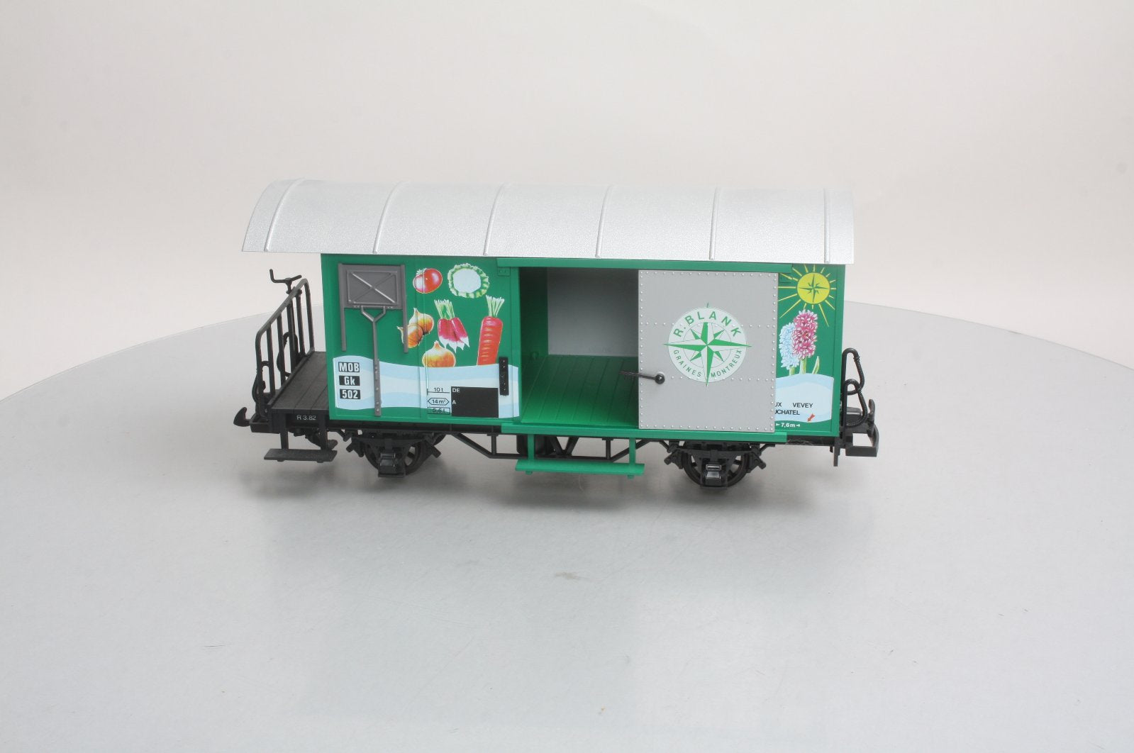 LGB 4128 G Scale R. Blank Graines End Car LN/Box