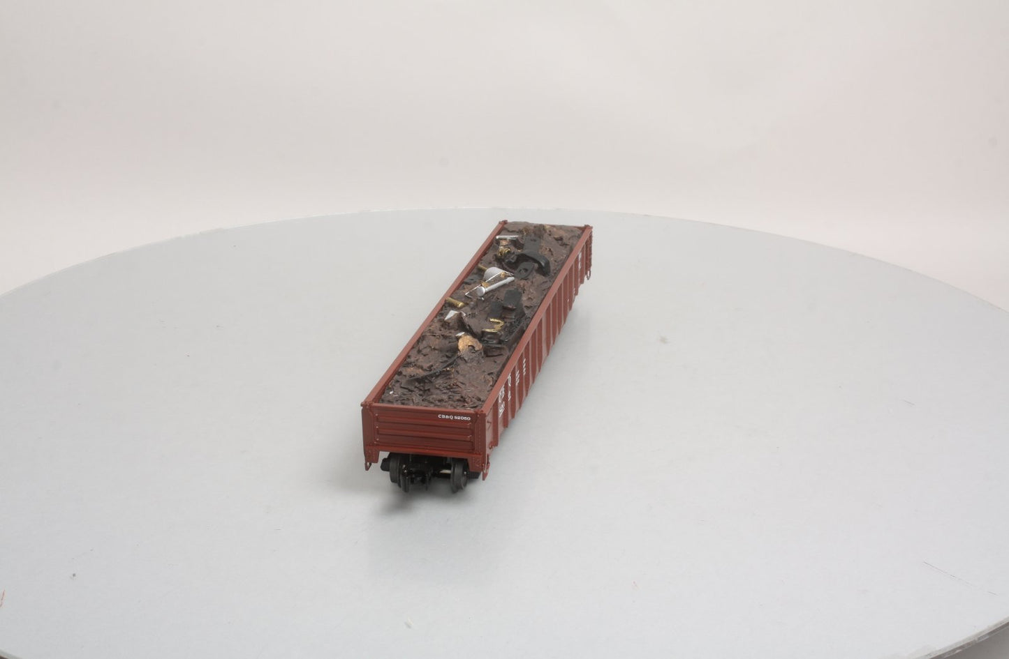 Lionel 6-82863 O Chicago, Burlington & Quincey 52'6" Gondola with Load #8250