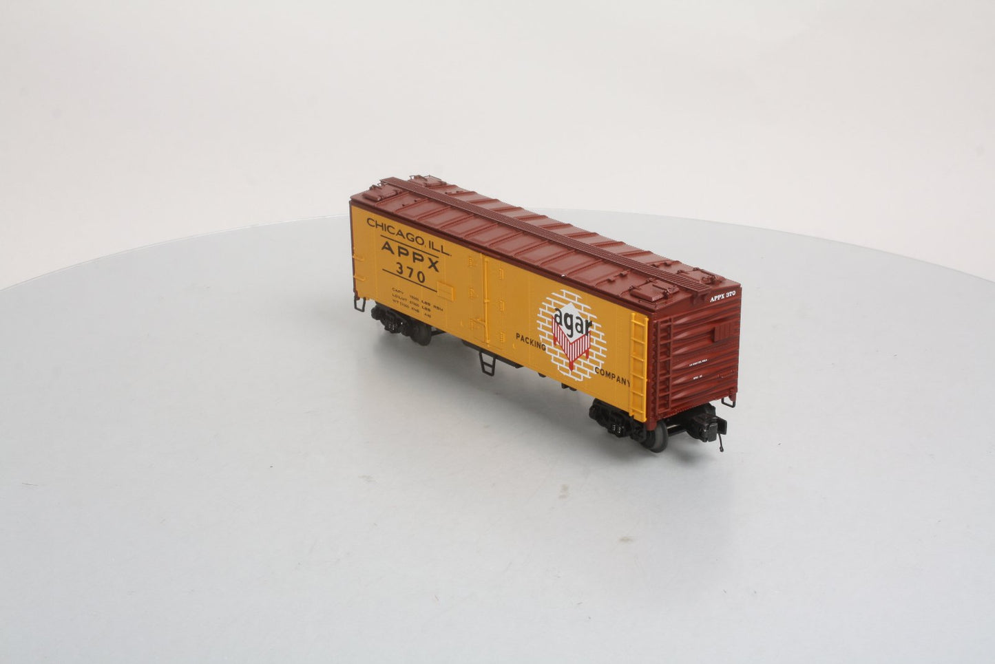 MTH 20-90224D Agar Packing Co Car#370 40' Steel Sided Reefer LN/Box