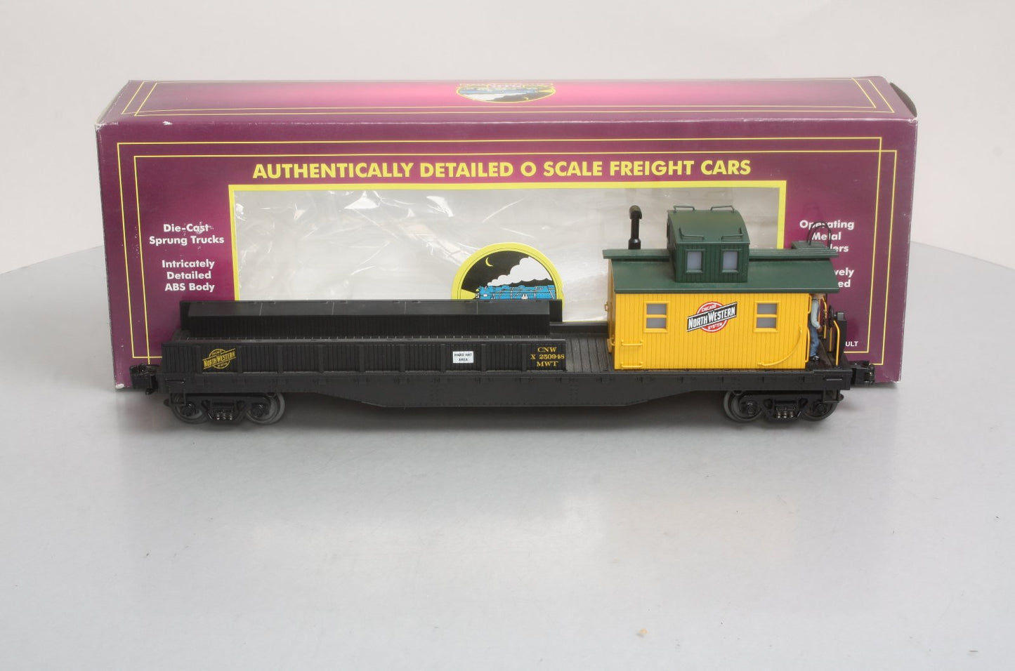 MTH 20-98240 O Gauge Chicago & North Western Crane Tender LN/Box