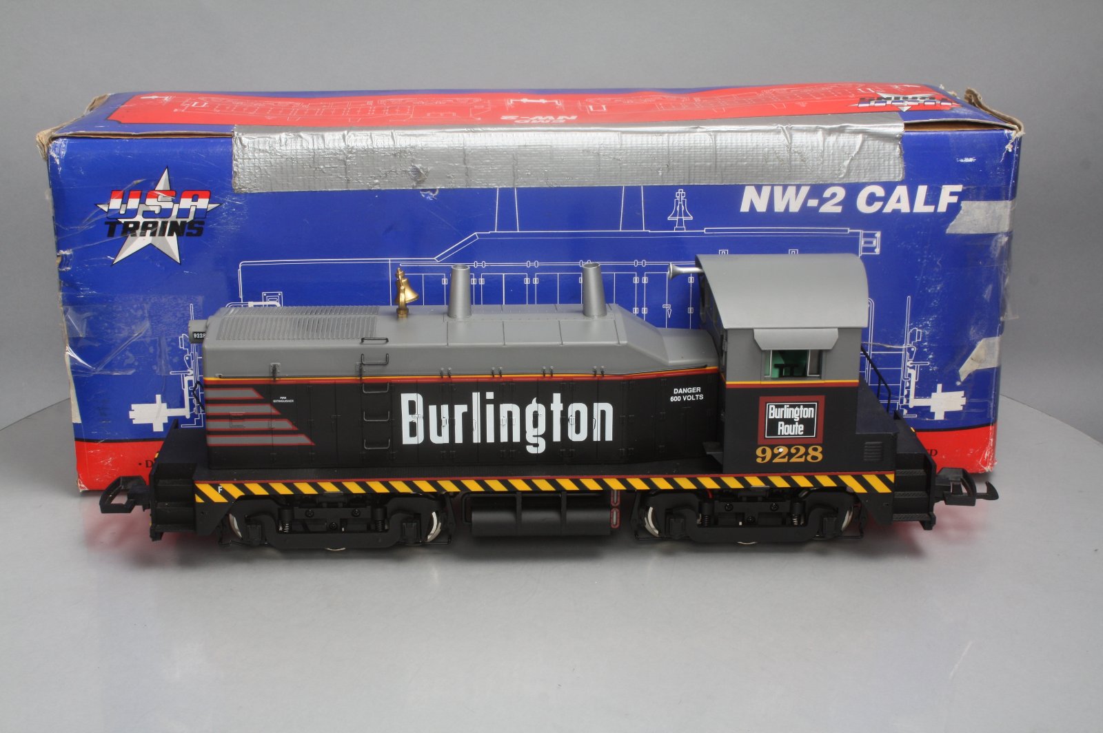 USA Trains 22012 G Burlington Route EMD NW-2 Calf Powered Diesel Locomotive LN/Box