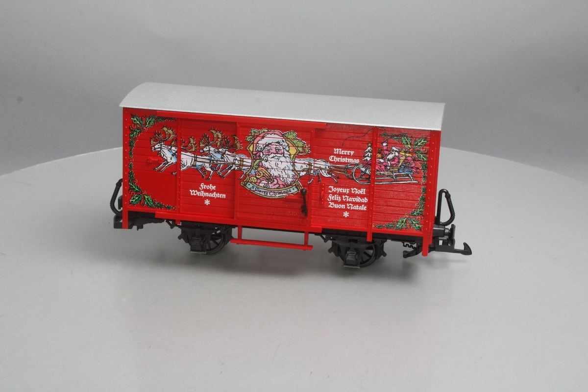 LGB 4335S G Scale Christmas Boxcar w/ Sound LN/Box