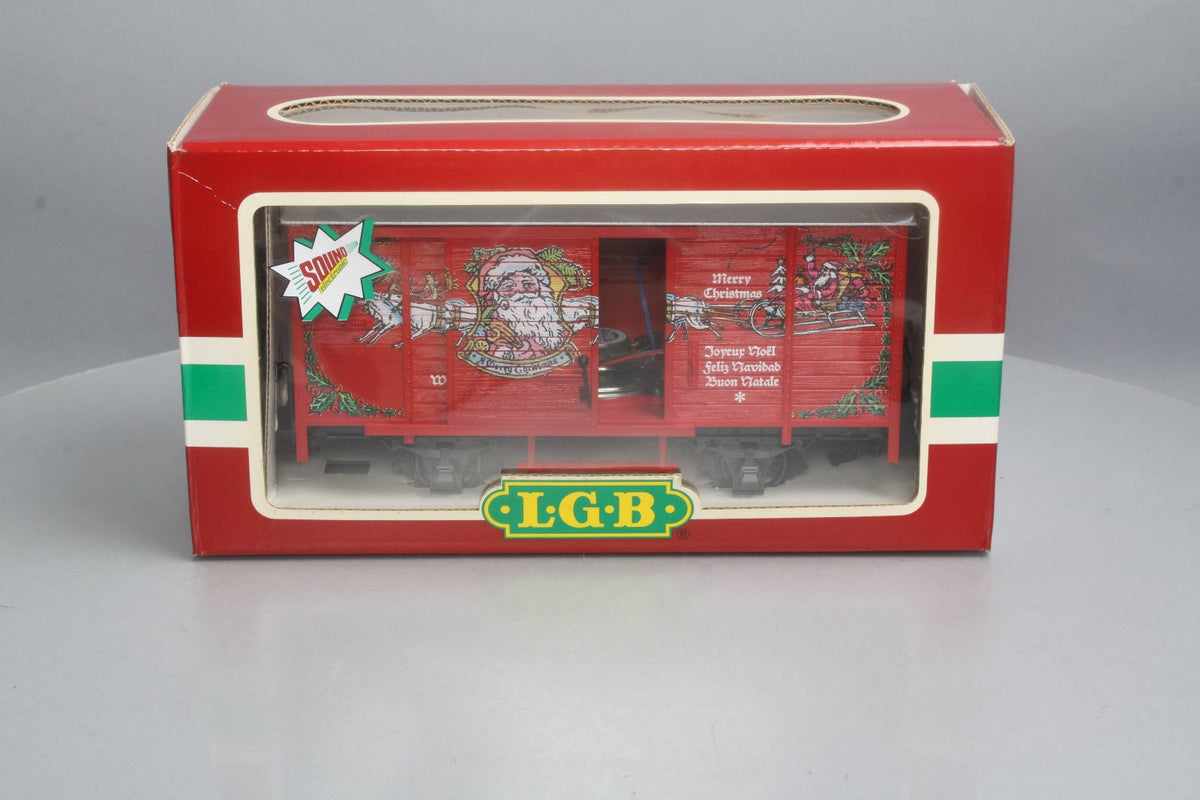 LGB 4335S G Scale Christmas Boxcar w/ Sound LN/Box