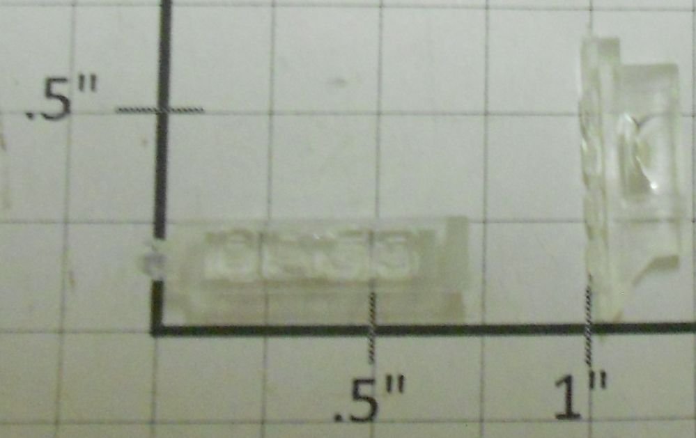 Lionel 8953-6/10 Clear Raised Number Marker Lens/Number Board Set (Pair of 2)