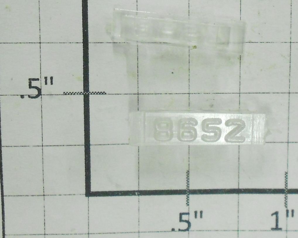 Lionel 8652-6/10 Clear Raised Number Marker Lens/Number Board (Pair of 2)