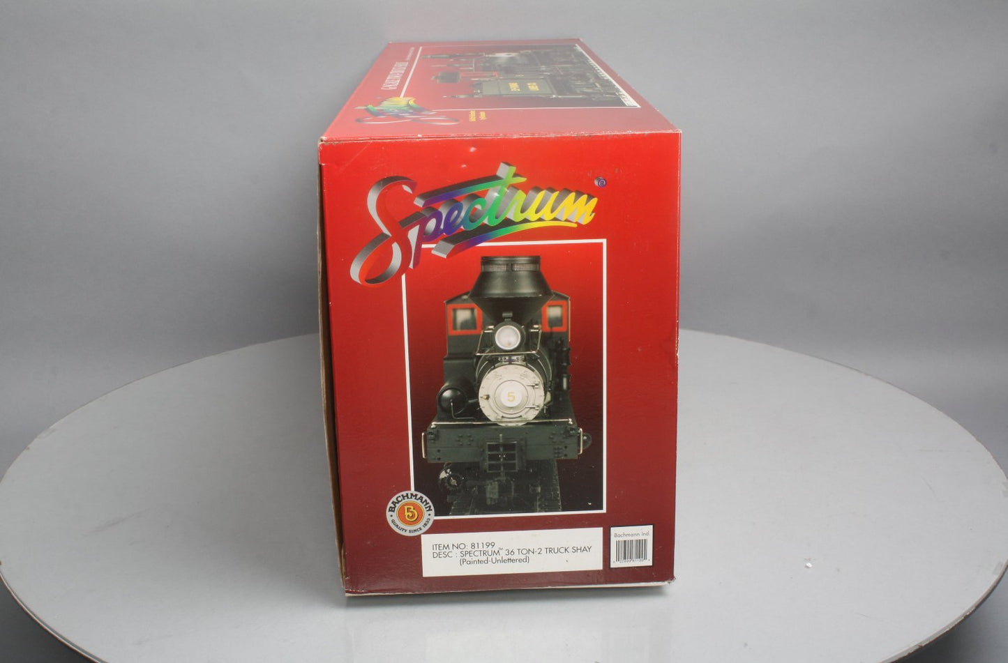 Bachmann 81199 Spectrum G Scale 36-Ton Two-Truck Class B Shay LN/Box