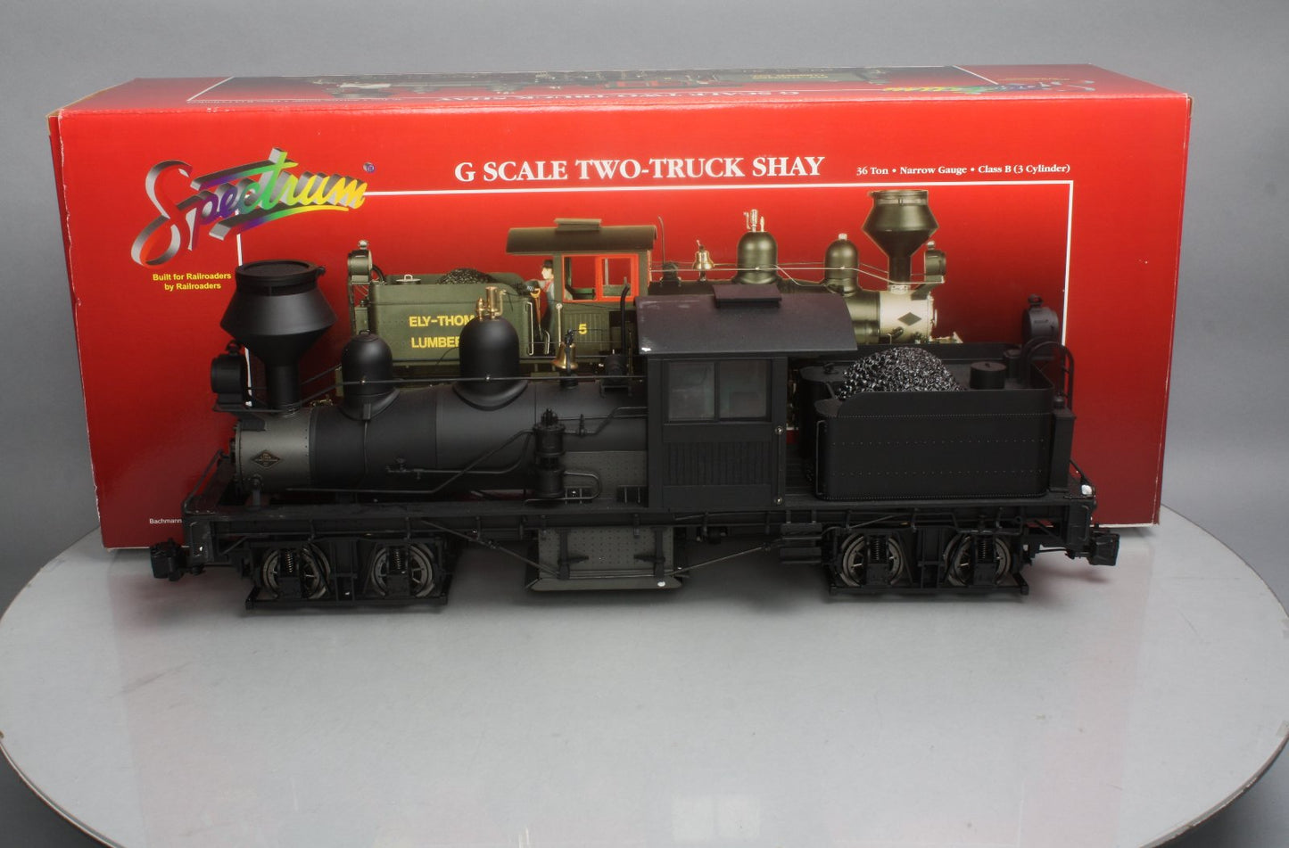 Bachmann 81199 Spectrum G Scale 36-Ton Two-Truck Class B Shay LN/Box