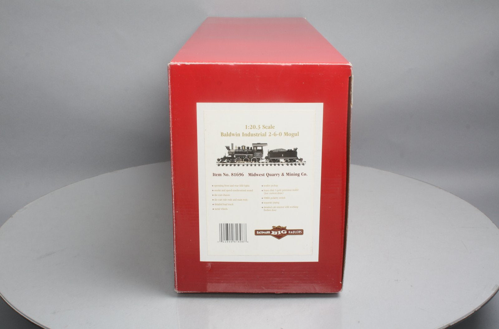 Bachmann 81696 G Baldwin Industrial 2-6-0 Mogul Steam Locomotive LN/Box