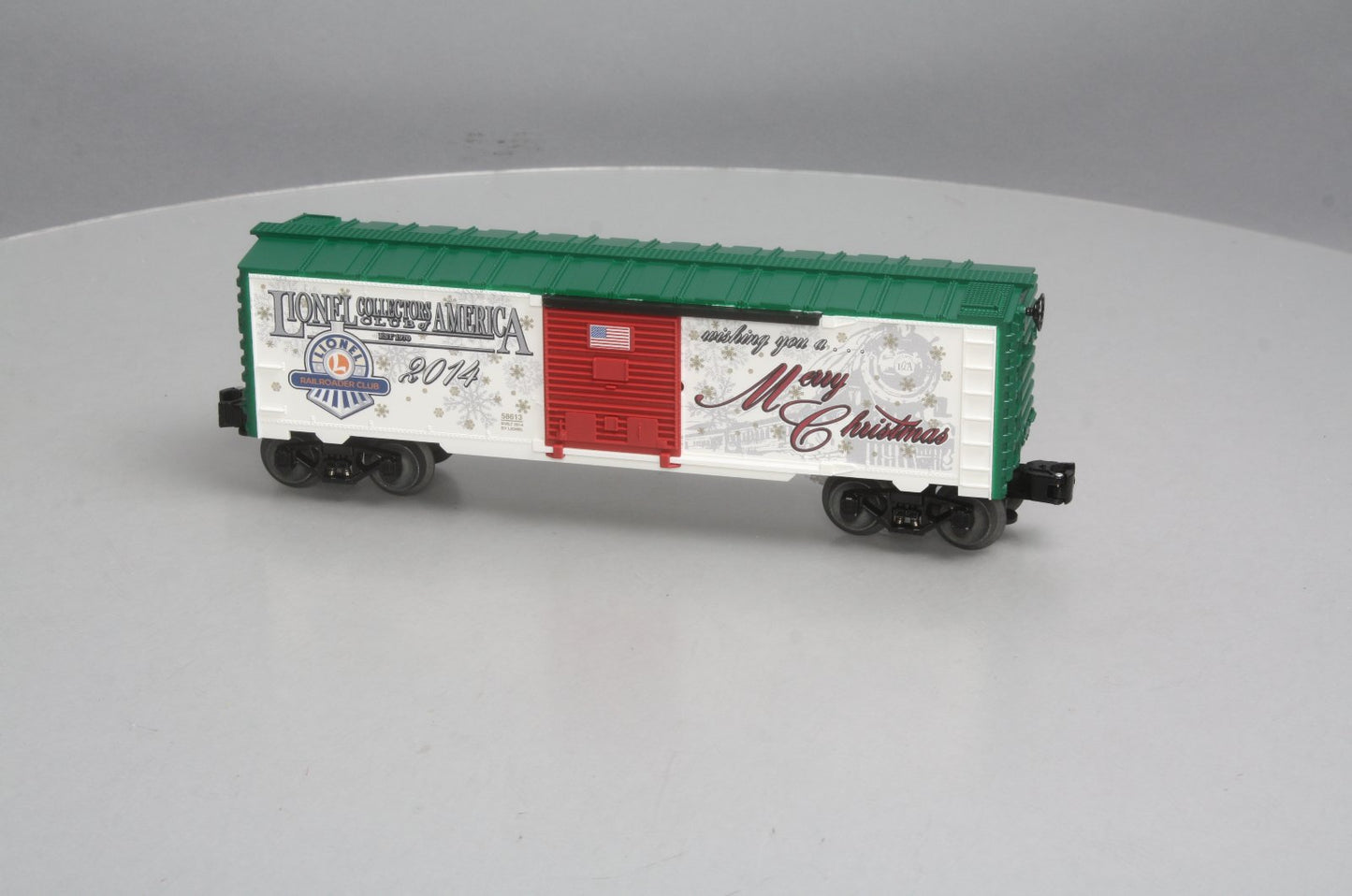 Lionel 6-58613 O Gauge LCCA/LRRC 2014 Christmas Boxcar LN/Box