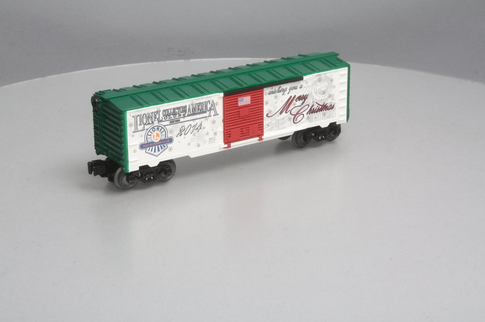 Lionel 6-58613 O Gauge LCCA/LRRC 2014 Christmas Boxcar LN/Box