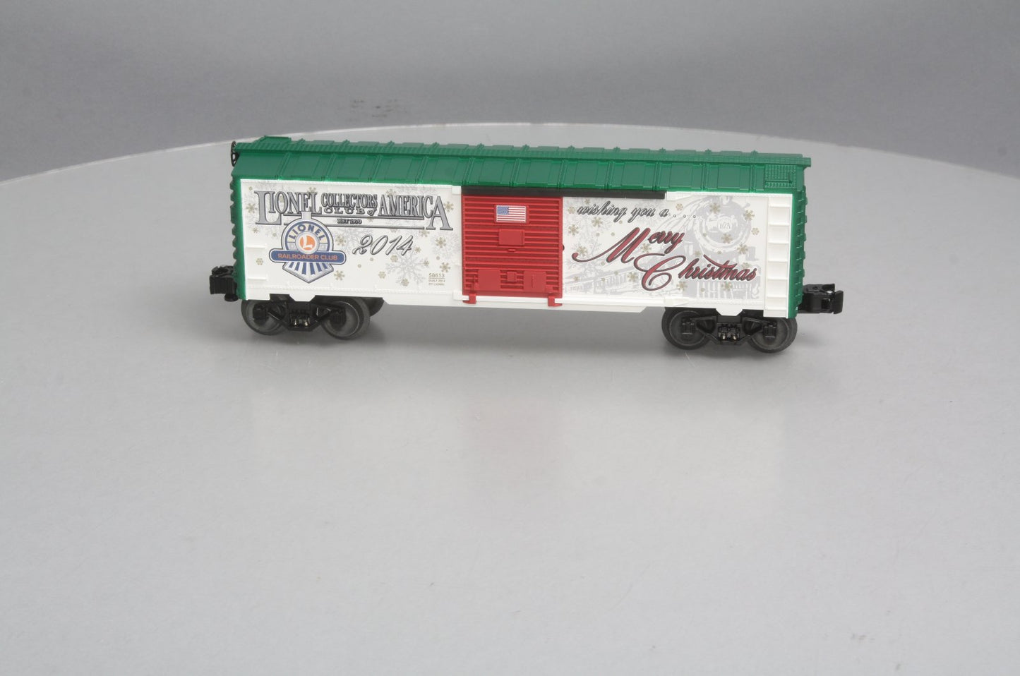 Lionel 6-58613 O Gauge LCCA/LRRC 2014 Christmas Boxcar LN/Box