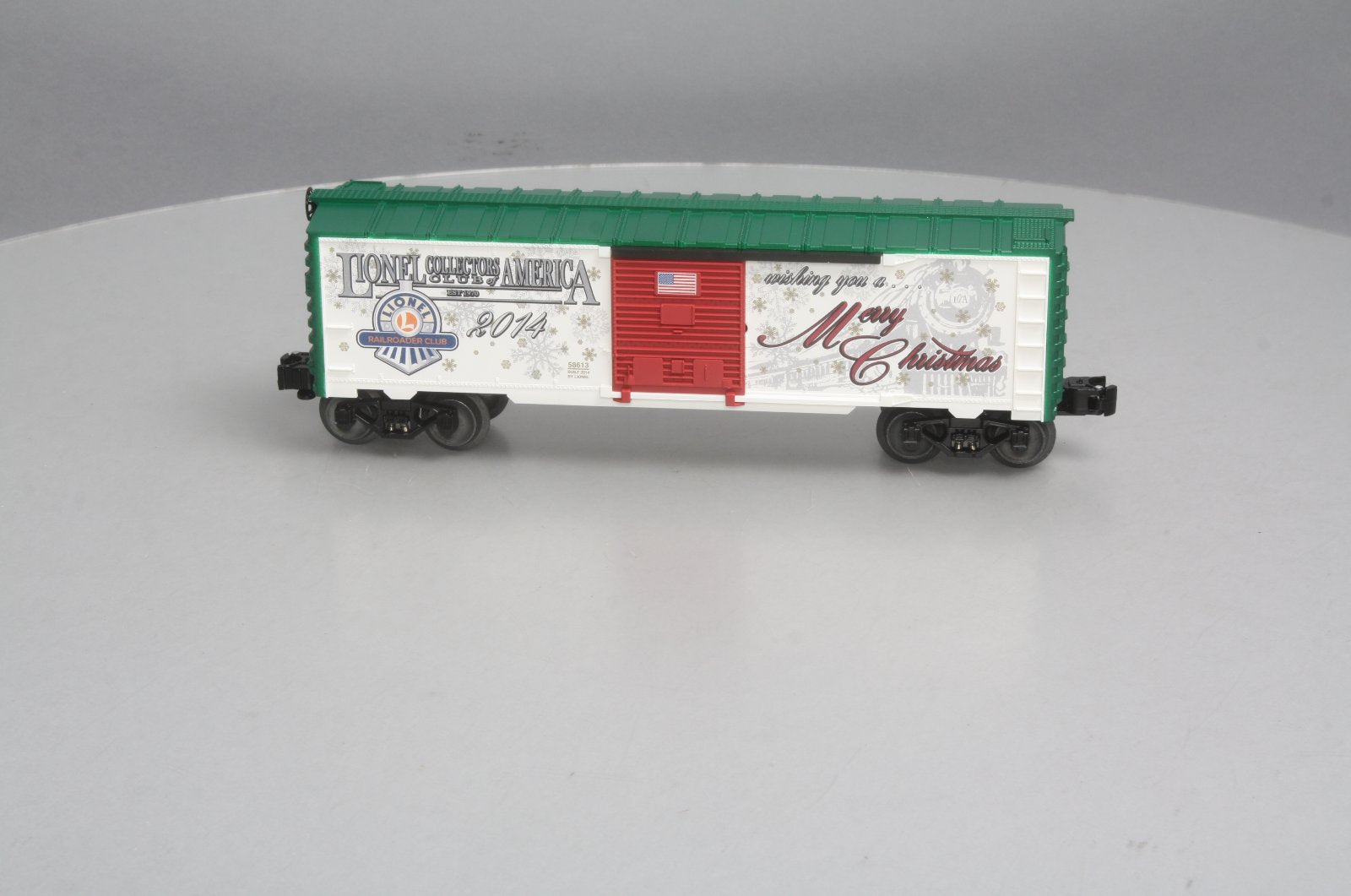 Lionel 6-58613 O Gauge LCCA/LRRC 2014 Christmas Boxcar LN/Box