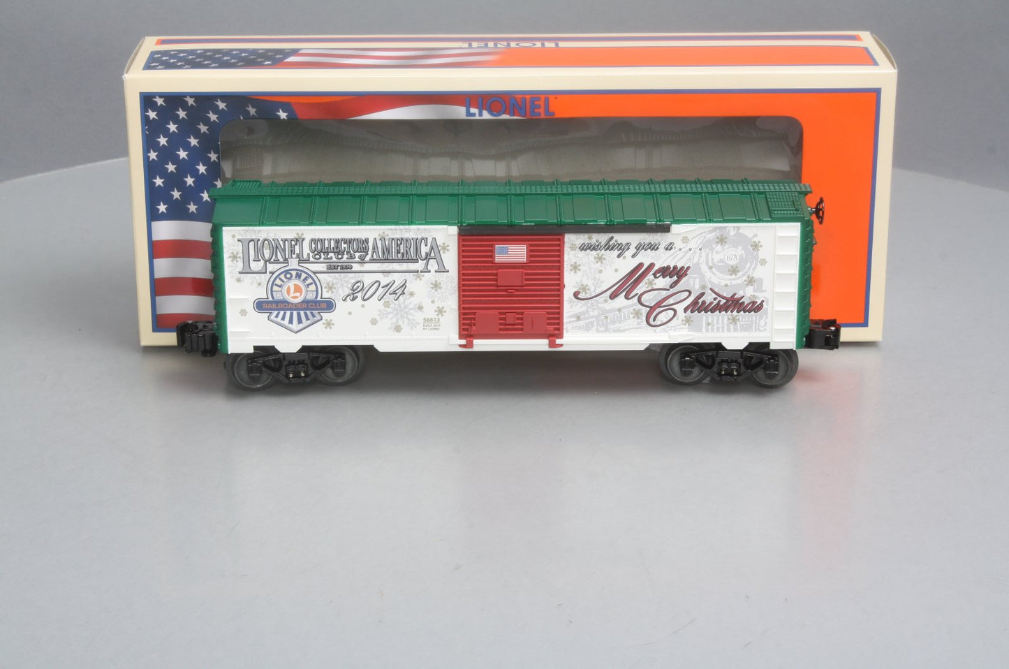 Lionel 6-58613 O Gauge LCCA/LRRC 2014 Christmas Boxcar LN/Box