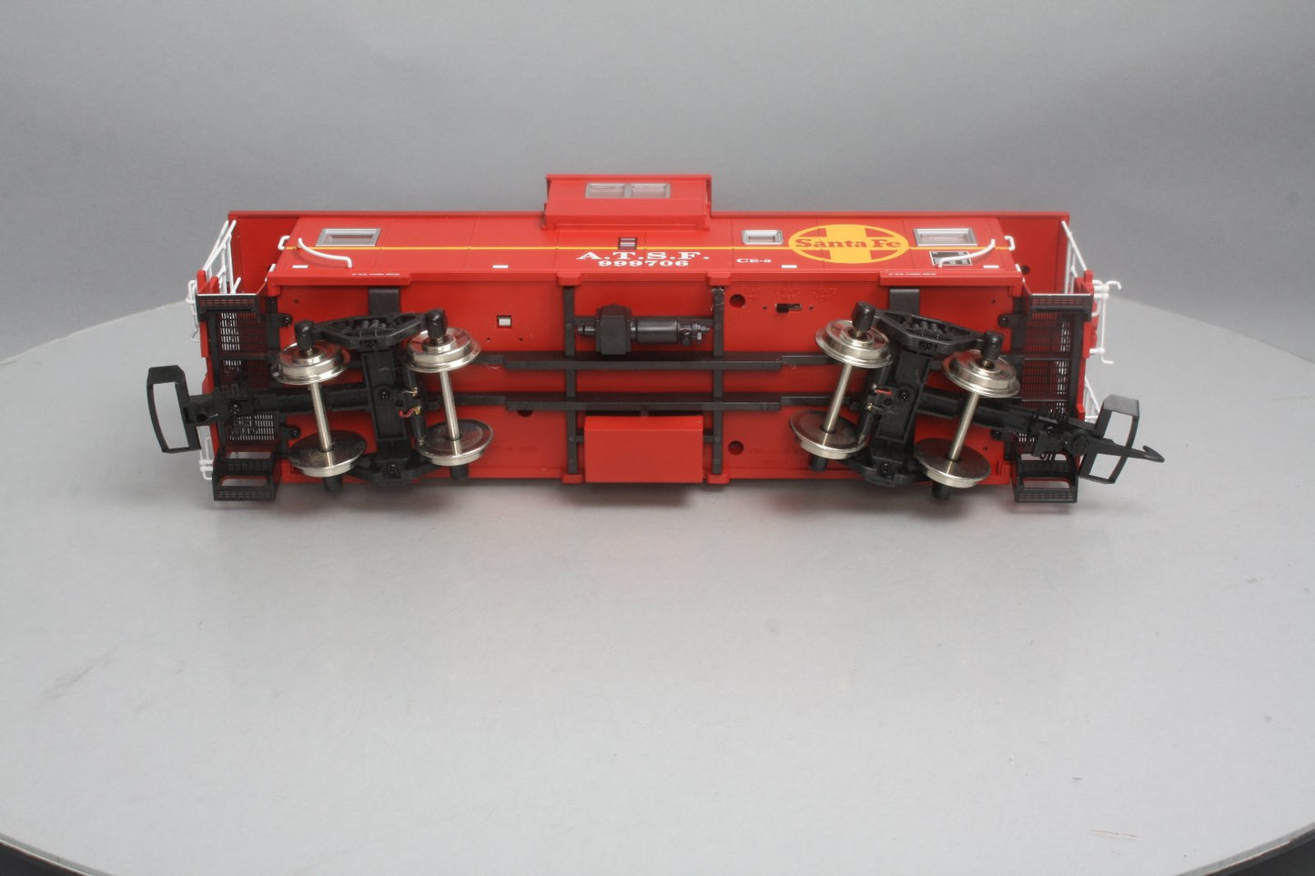 USA Trains R12101 G Santa Fe Extended Vision Caboose #999706 - Metal Wheels