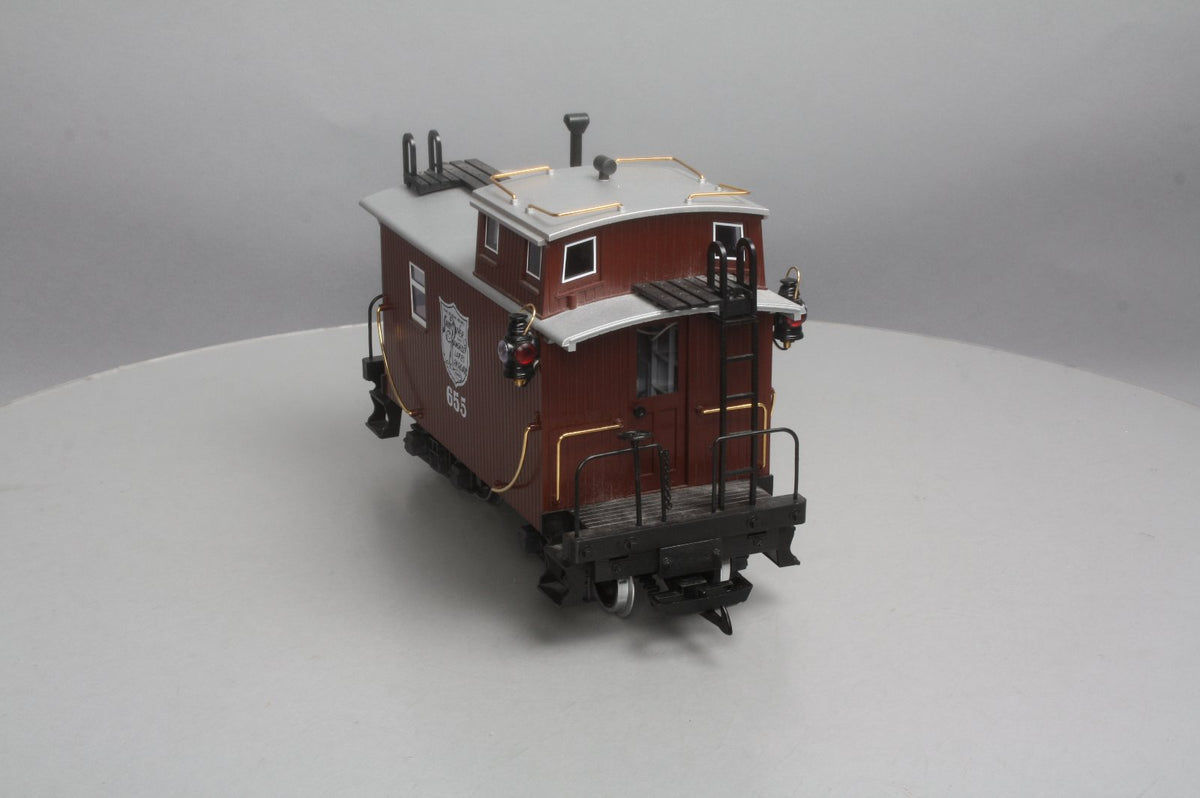 LGB 46655 G Scale Sandy River & Rangeley Lakes Railroad Caboose (Metal Wheels) LN/Box
