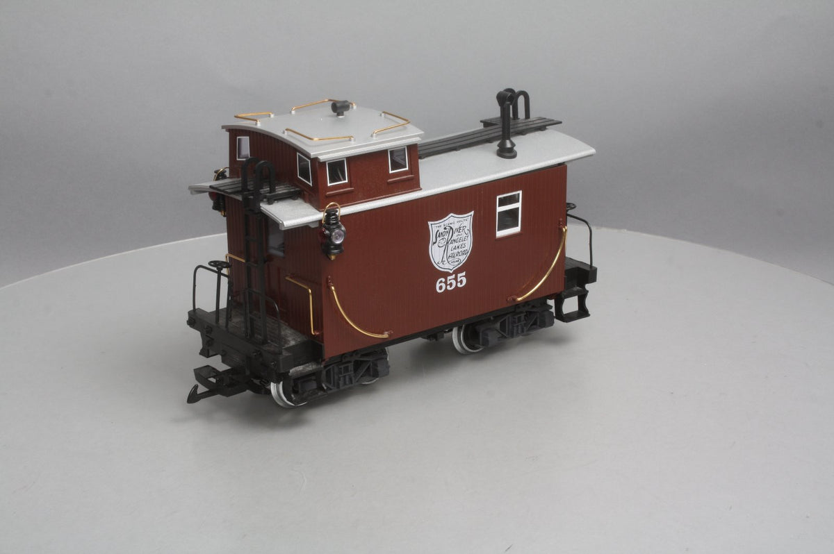 LGB 46655 G Scale Sandy River & Rangeley Lakes Railroad Caboose (Metal Wheels) LN/Box
