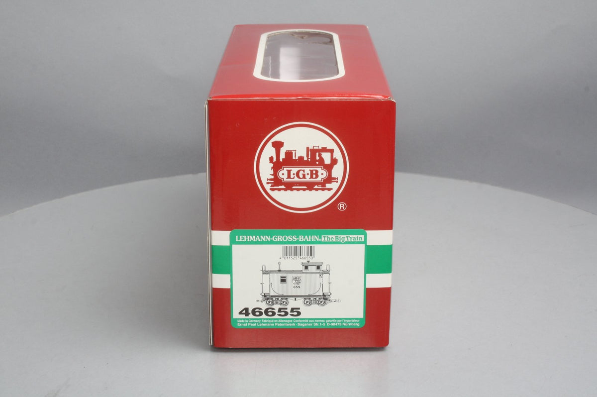 LGB 46655 G Scale Sandy River & Rangeley Lakes Railroad Caboose (Metal Wheels) LN/Box