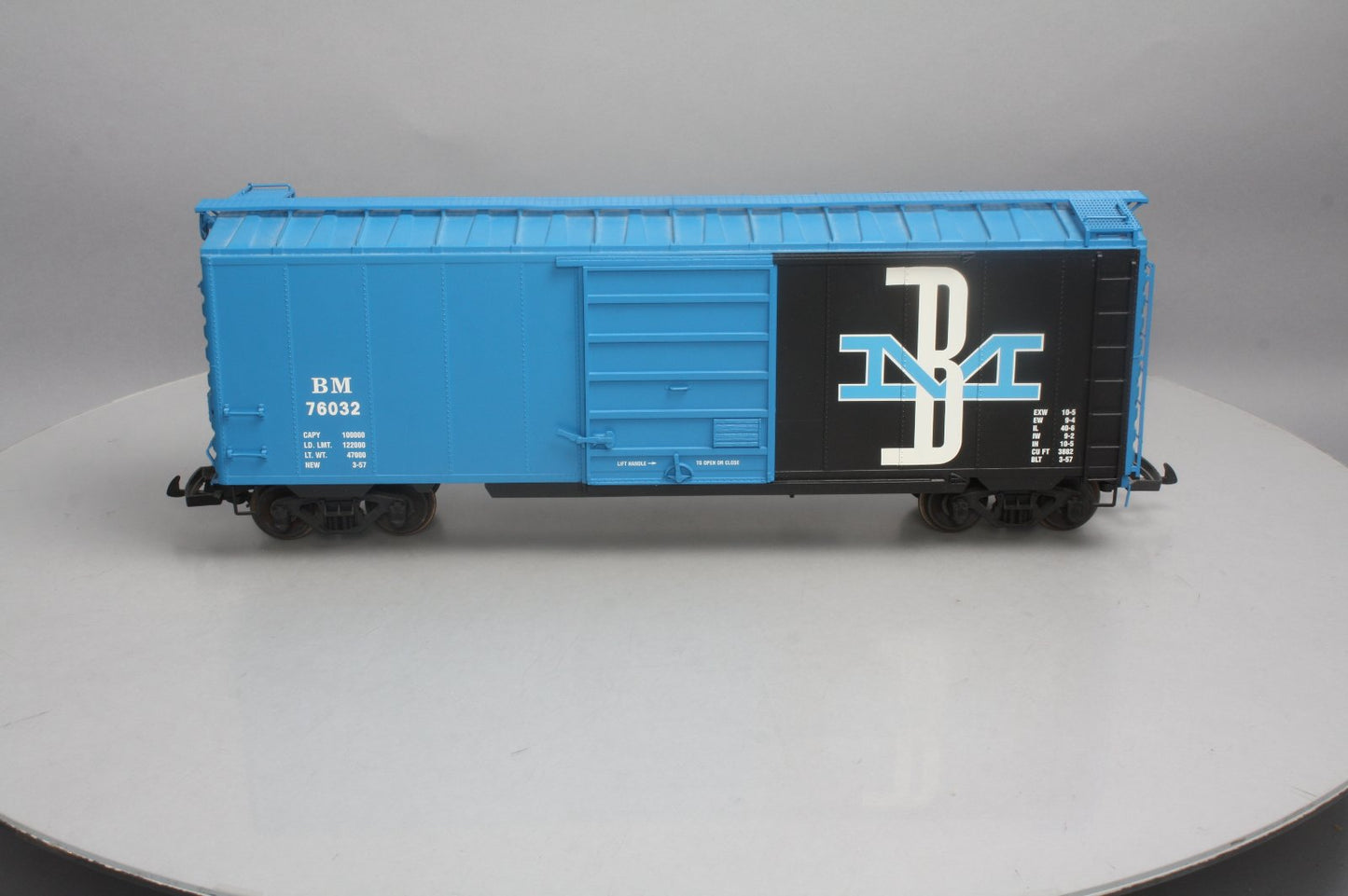 USA Trains R19217C G Scale Boston & Maine Boxcar #76034