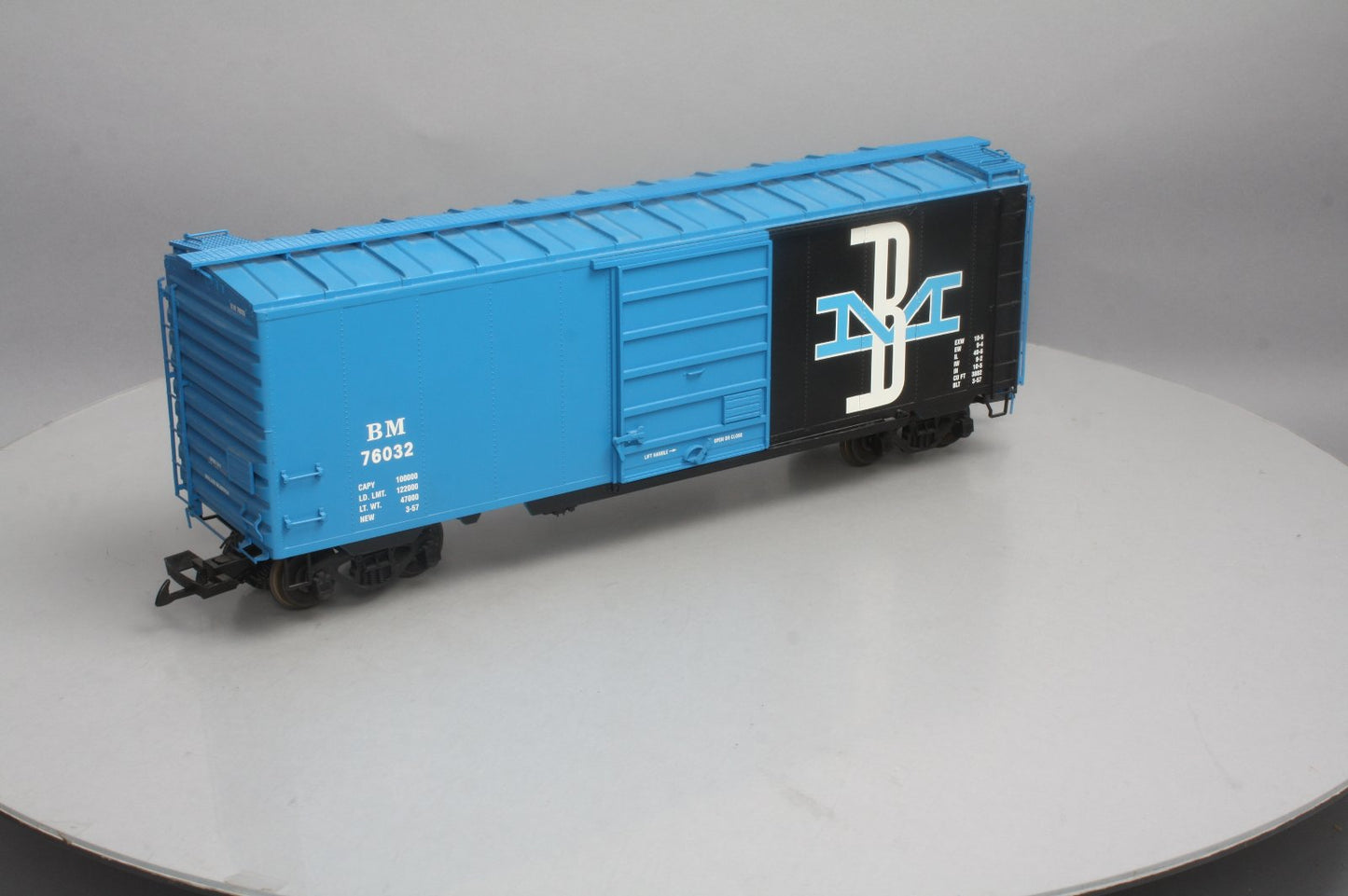 USA Trains R19217C G Scale Boston & Maine Boxcar #76034