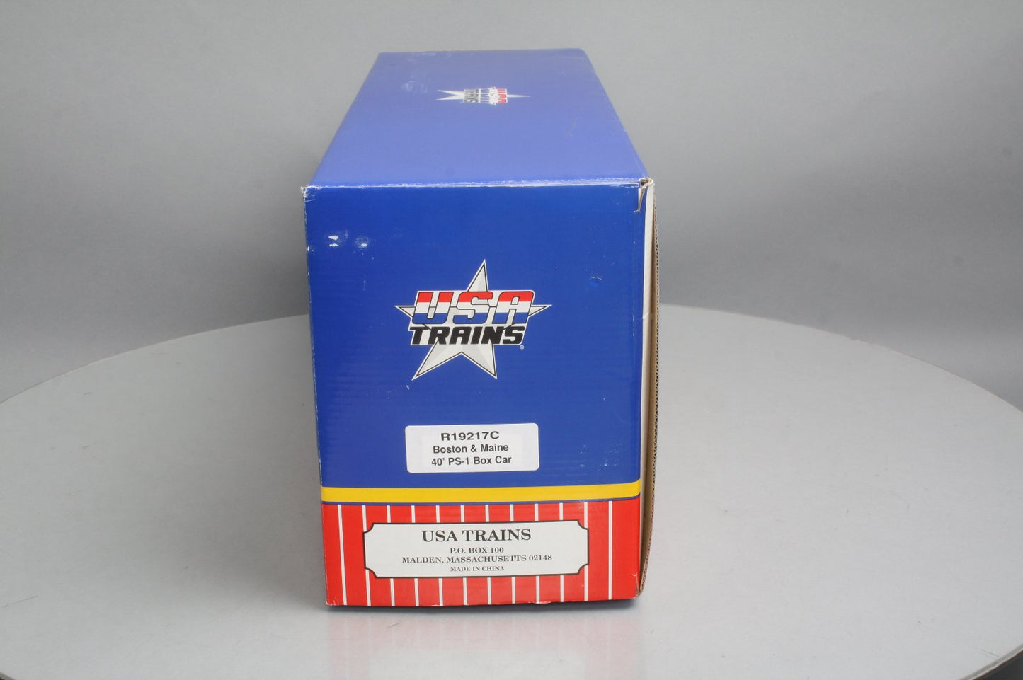 USA Trains R19217C G Scale Boston & Maine Boxcar #76034