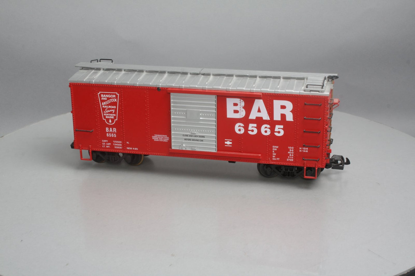 USA Trains 19066 G Bangor & Aroostook "American Series"(R) Steel Box Car #6566