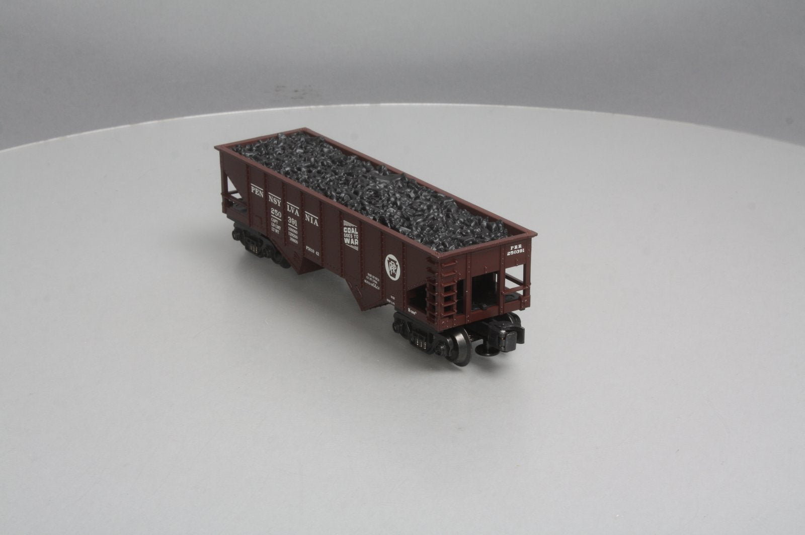 K-Line K622-1891 O Gauge Pennsylvania Railroad Hopper w/ Coal Load