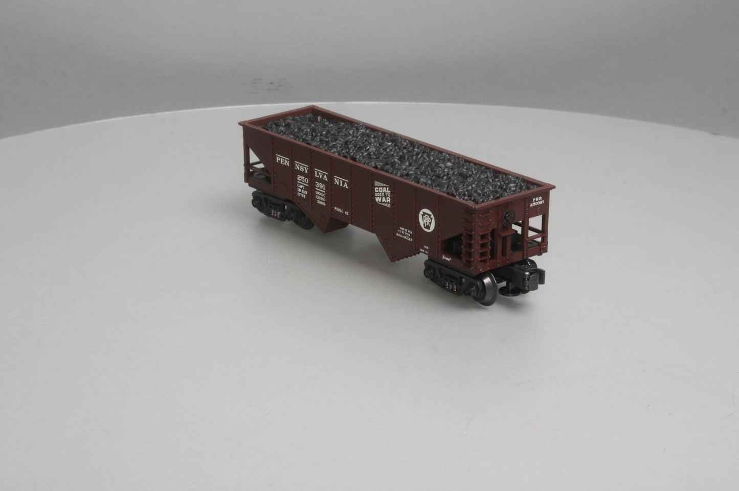 K-Line K622-1891 O Gauge Pennsylvania Railroad Hopper w/ Coal Load