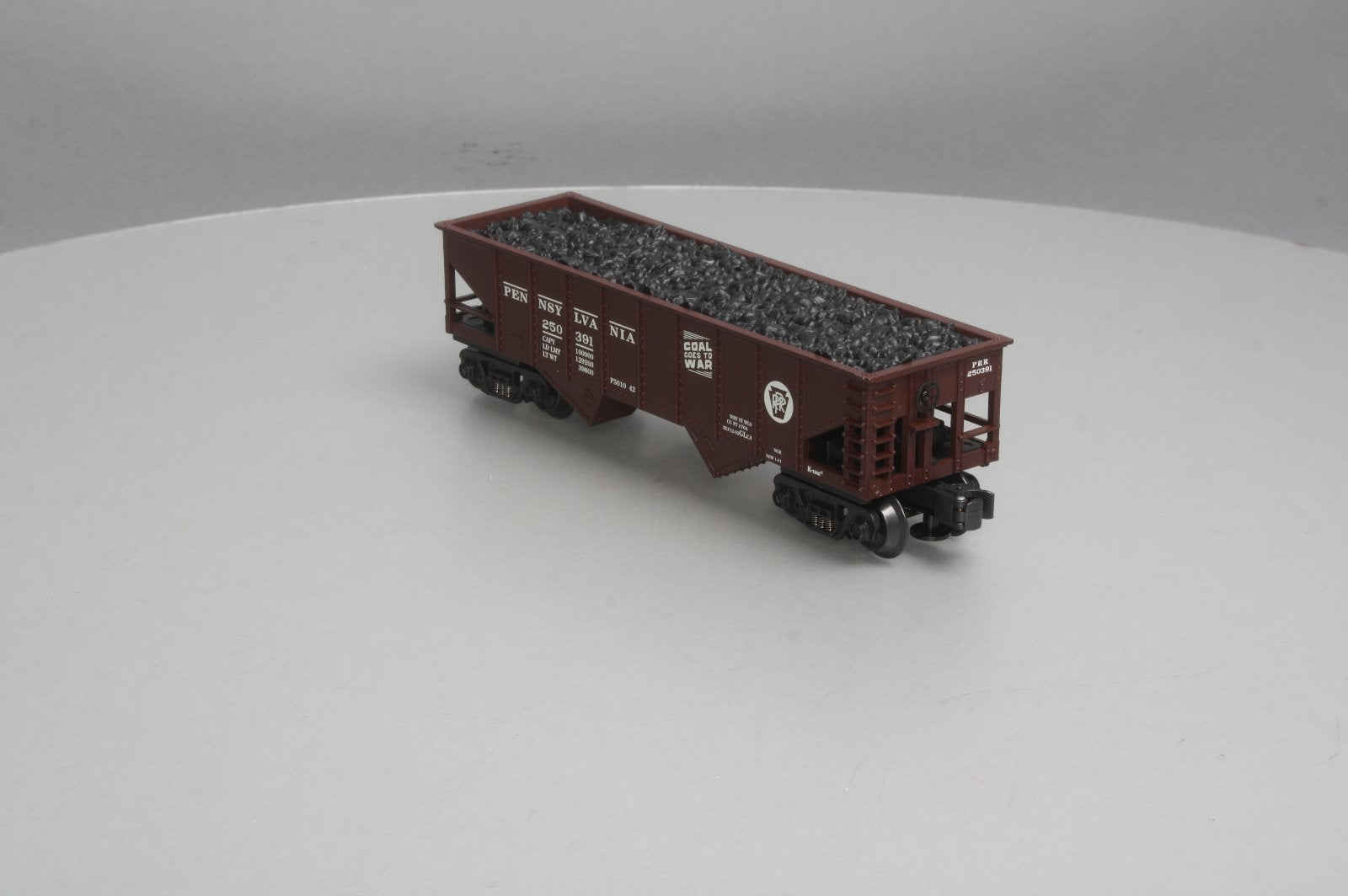 K-Line K622-1891 O Gauge Pennsylvania Railroad Hopper w/ Coal Load