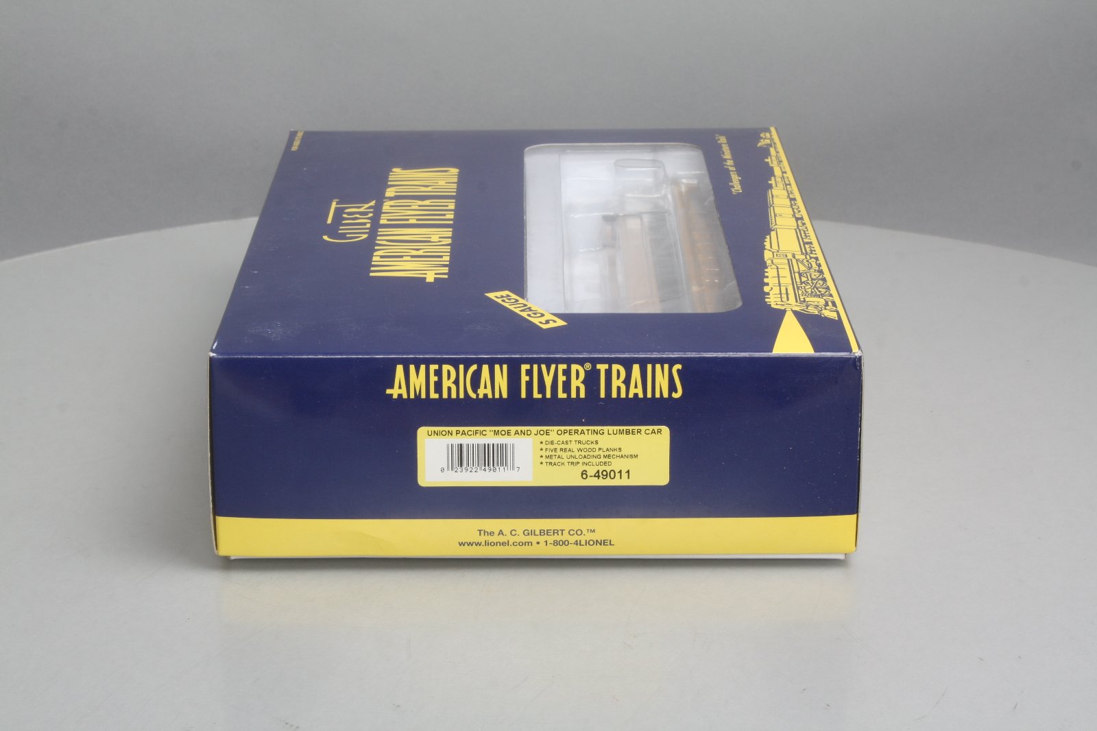 American Flyer 6-49011 S Scale Union Pacific Moe & Joe Lumber Flatcar #15100 LN/Box