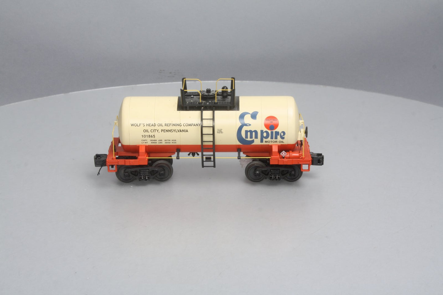 MTH 20-96131 O Empire Oil 8000 Gallon Tank Car #101865 EX/Box