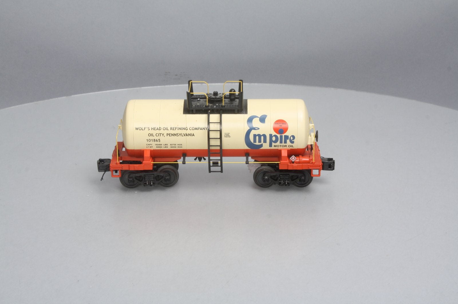 MTH 20-96131 O Empire Oil 8000 Gallon Tank Car #101865 EX/Box