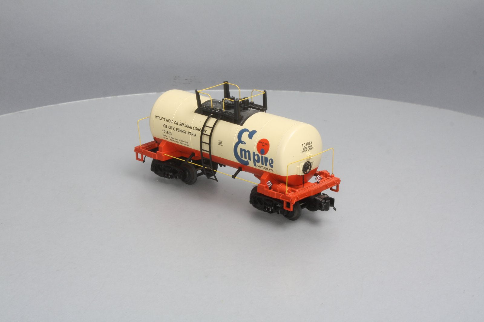 MTH 20-96131 O Empire Oil 8000 Gallon Tank Car #101865 EX/Box